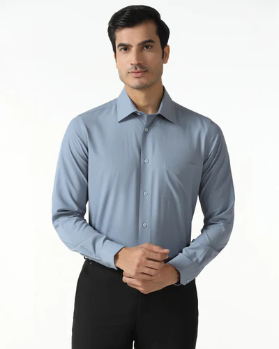 Blue_Non_Iron_Textured_Shirt_Relay-MS014555B1-image1